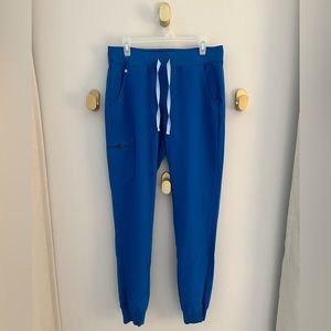Figs Zamora Jogger Scrub Pants - Royal Blue - Size Medium/Tall